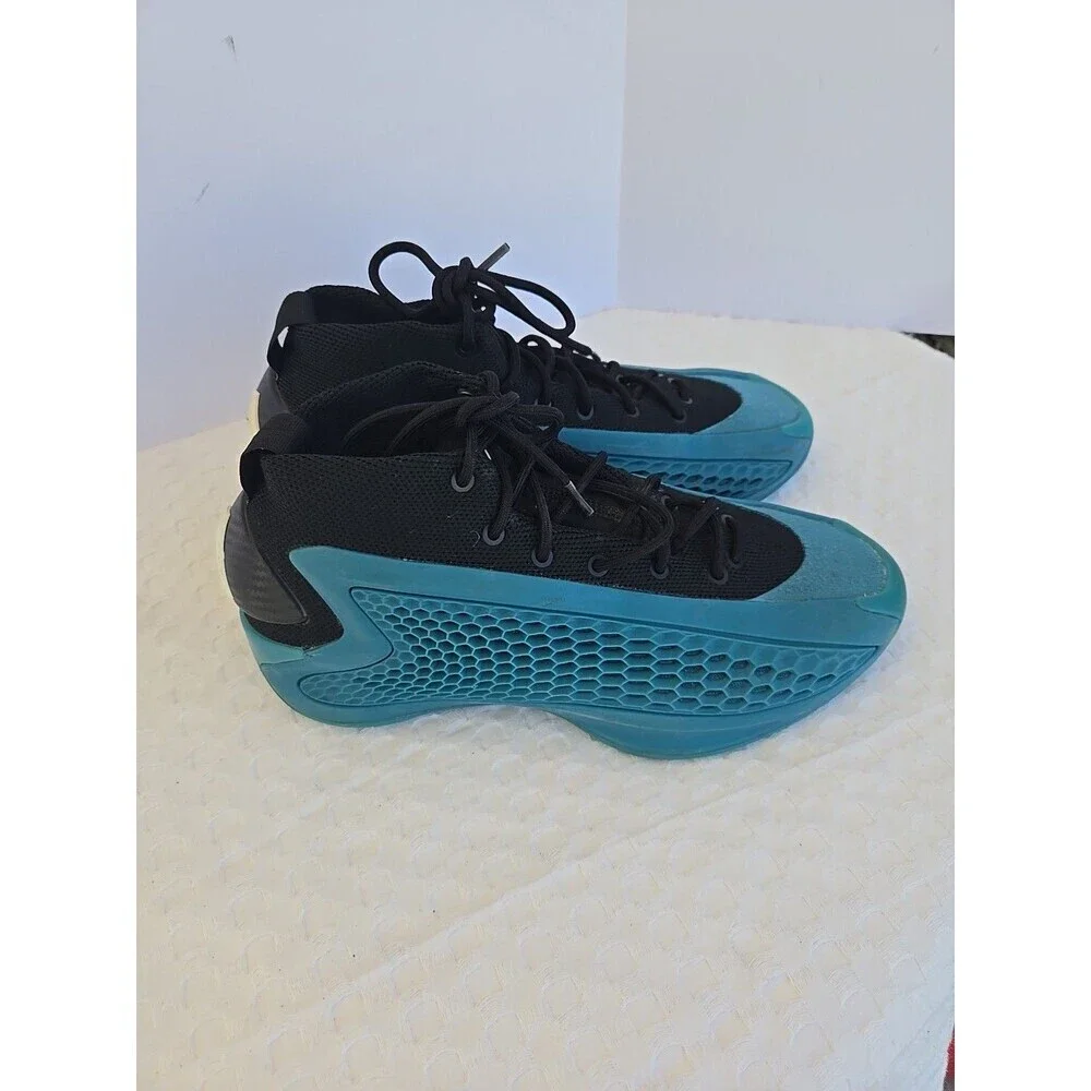 Adidas AE 1 Anthony Edwards Men Size 7 Wave Blue Black Basketball Shoes